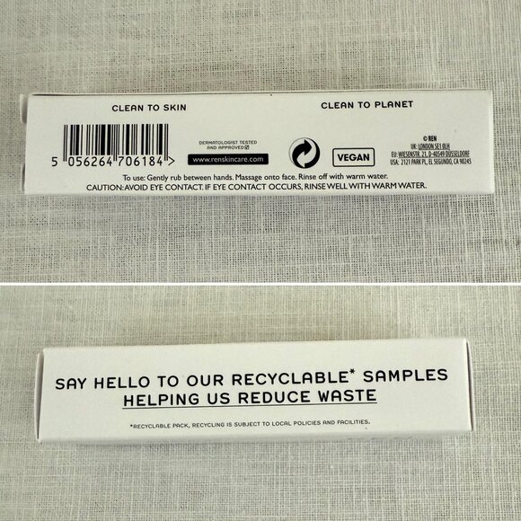 Ren Evercalm Gentle Cleansing Milk Sample Size 0.03oz Vegan Clean Skincare - Picture 4 of 5